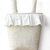 Bolso panera para carro lino natural
