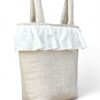 Bolso panera para carro lino natural