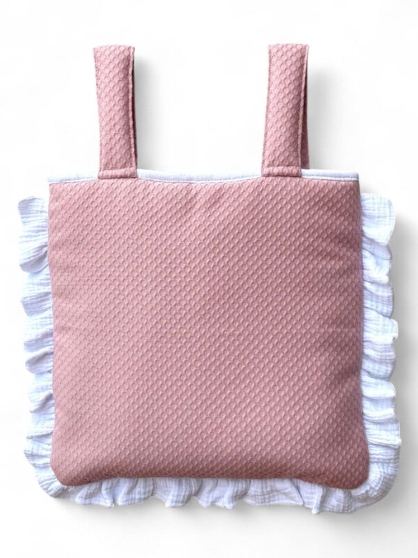 Bolso para carro Piqué rosa con volante