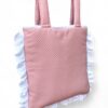 Bolso para carro Piqué rosa con volante lateral