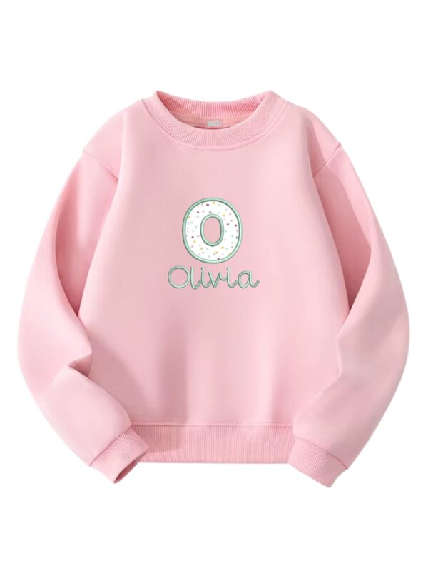 Sudadera Infantil Rosa Bordada Mikado Pastel 227 Sudadera Infantil Rosa Bordada Mikado Pastel 227