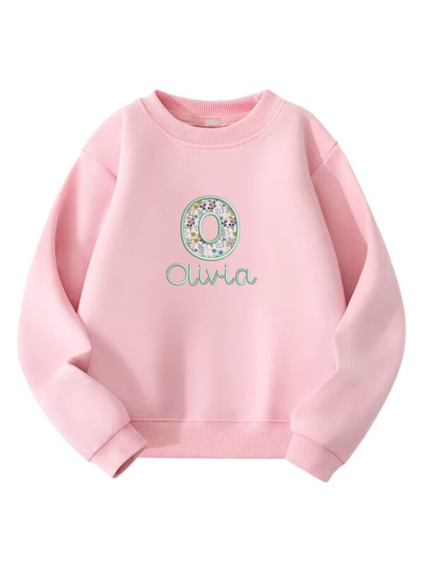 Sudadera Infantil Rosa Bordada Savanna 227