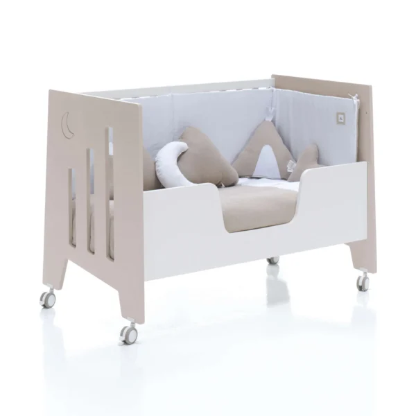 Cuna colecho Omni Beige 60x120 cm (2en1)