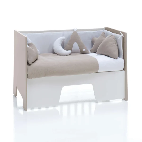 Cuna colecho Omni Beige 60x120 cm (2en1)