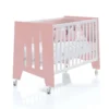 Minicuna 60x80 cm y cuna 60x120 cm Omni Tre Quarzo rosa (7en1)