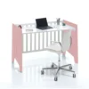 Minicuna 60x80 cm y cuna 60x120 cm Omni Tre Quarzo rosa (7en1)