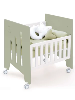Minicuna 60x80 cm y cuna 60x120 cm Omni Tre Erba verde oliva (7en1)
