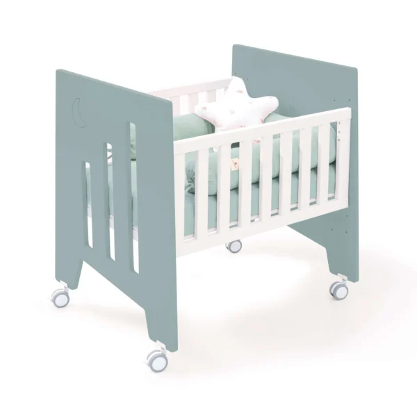 C181A-M7757 Minicuna de colecho 60x80 Omni Uno Eucalyptus verde eucalipto (5en1)