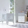 Minicuna 60x80 cm y cuna 60x120 cm Omni Tre Grey gris (7en1)