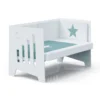 Cuna-escritorio evolutiva Omni XL Blanca 70x140 cm (2en1)