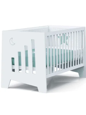 Cuna-escritorio evolutiva Omni XL Blanca 70x140 cm (2en1)