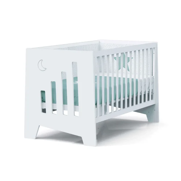Cuna-escritorio evolutiva Omni XL Blanca 70x140 cm (2en1)