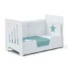 Cuna-escritorio evolutiva Omni XL Blanca 70x140 cm (2en1)
