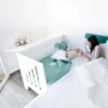 Cuna-escritorio evolutiva Omni XL Blanca 70x140 cm (2en1)