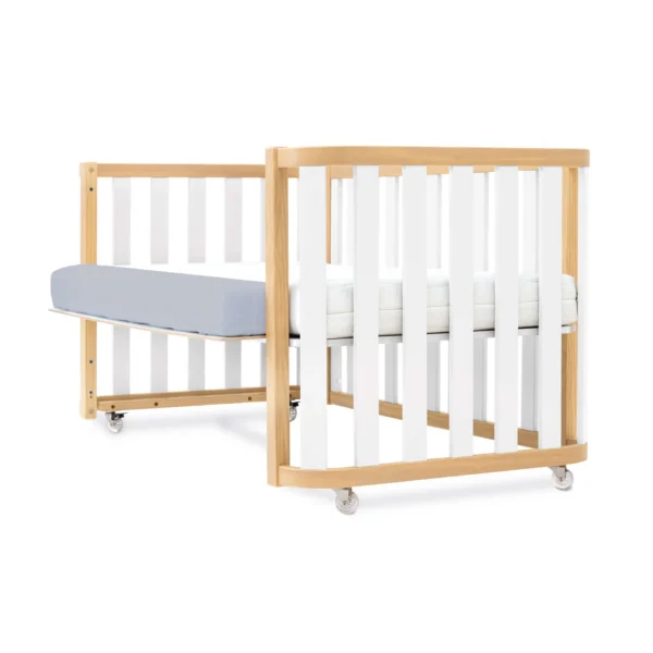 Cuna-cama evolutiva Crea Plus Due madera/blanco 70x140 cm (3en1)