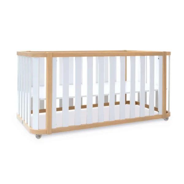 Cuna-cama evolutiva Crea Plus Due madera/blanco 70x140 cm (3en1)