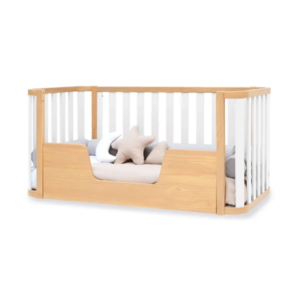 Cuna-cama evolutiva Crea Plus Due madera/blanco 70x140 cm (3en1)