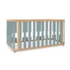 Minicuna-cuna-cama-escritorio Crea Plus Tre madera/verde (4en1)