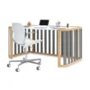 Minicuna-cuna-cama-escritorio Crea Plus Tre madera/gris (4en1)