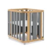 Minicuna-cuna-cama-escritorio Crea Plus Tre madera/gris (4en1)