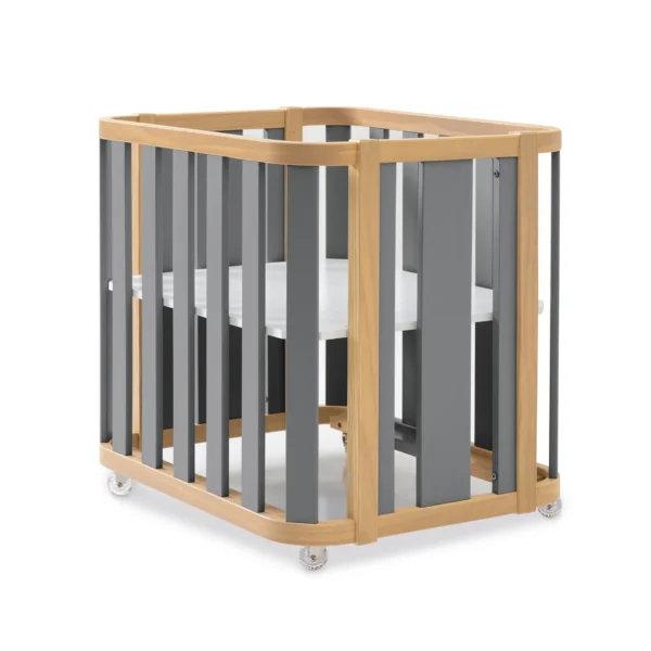 Minicuna-cuna-cama-escritorio Crea Plus Tre madera/gris (4en1)