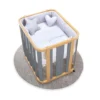 Minicuna-cuna-cama-escritorio Crea Plus Tre madera/gris (4en1)