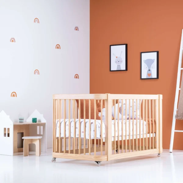 Minicuna-cuna-cama todo en uno Crea Tre Nomad madera (4en1)