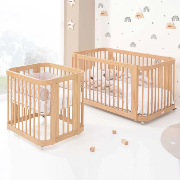 Minicuna-cuna-cama todo en uno Crea Tre Nomad madera (4en1)