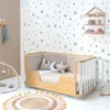 Minicuna-cuna-cama-escritorio Crea Plus Tre madera/blanco (4en1)