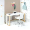 Minicuna-cuna-cama-escritorio Crea Plus Tre madera/blanco (4en1)