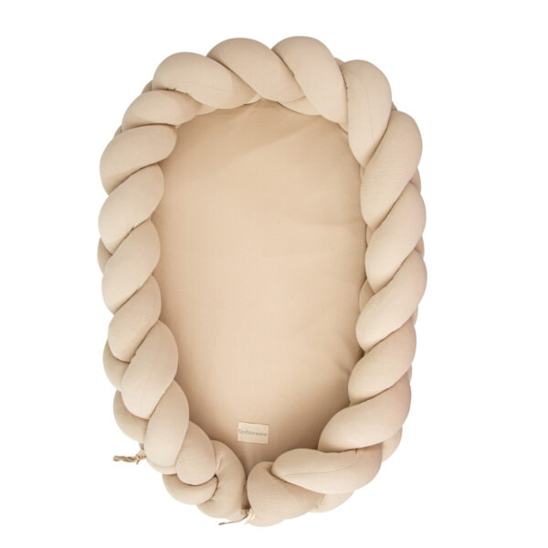 Cuna nido trenzada lino Cuna nido para bebé trenzada lino