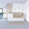 Cuna convertible Zen blanco/ madera 70x140 cm