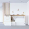 Cuna convertible Zen blanco/ madera 70x140 cm