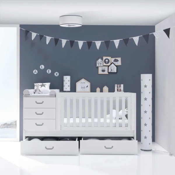 Cuna convertible Sero Joy Gris 70x140 cm