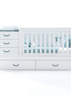 Cuna convertible Sero Joy Verde-Agua 70x140 cm