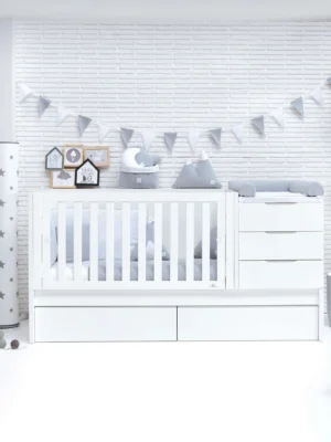Cuna convertible Sero More Blanca 70x140 cm