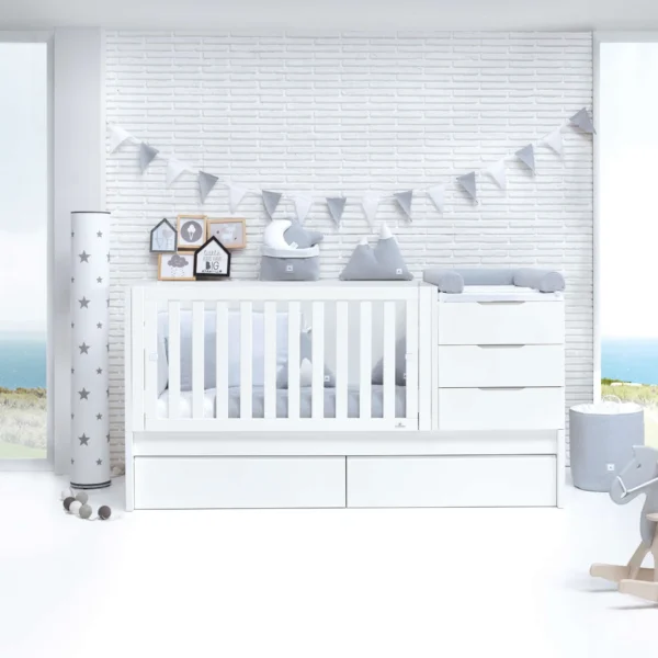 Cuna convertible Sero More Blanca 70x140 cm