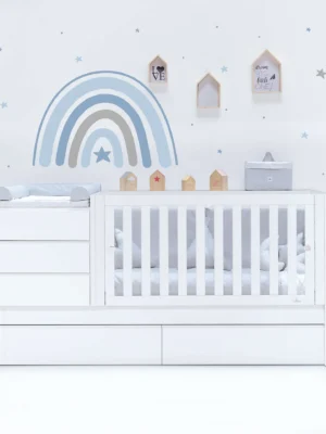 Cuna convertible Sero Kubo Blanca 70x140 cm