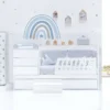 Cuna convertible Sero Kubo Blanca 70x140 cm