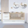 Cuna convertible Zen blanco/ madera 70x140 cm