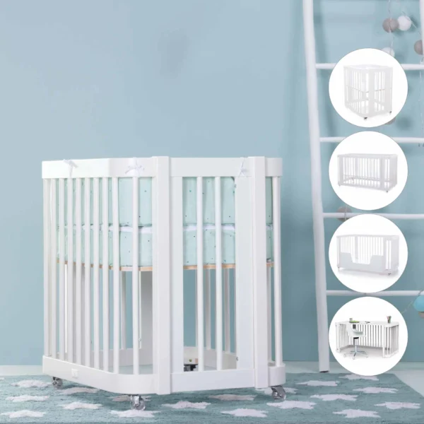 Minicuna cuna (3en1) cama (4en1) Crea Tre Bianco
