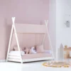 Cama cabaña Montessori Homy Cremarosa 70x140