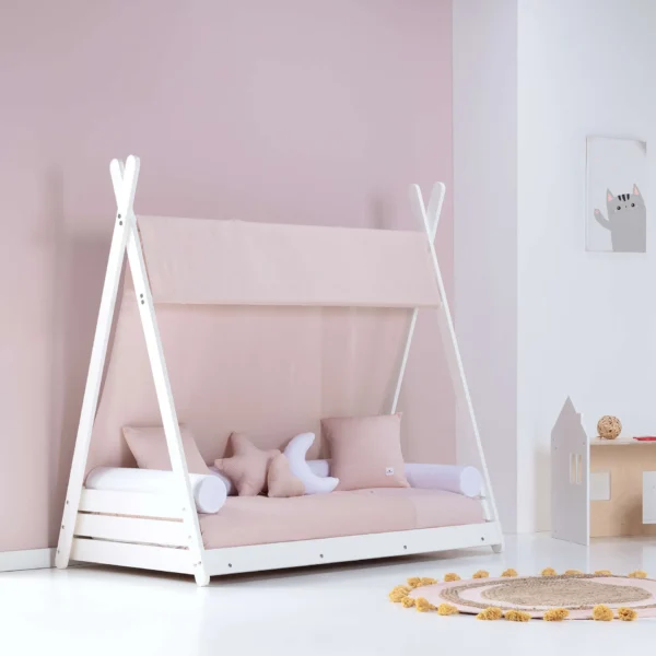 Cama cabaña Montessori Homy Cremarosa 70x140