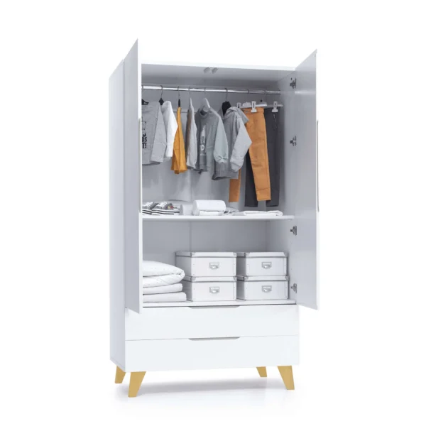 A347R-M7750-OPEN Armario infantil Nomad con patas de madera
