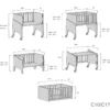 Minicuna de colecho 50x80 Equo Life madera/marengo (5en1)