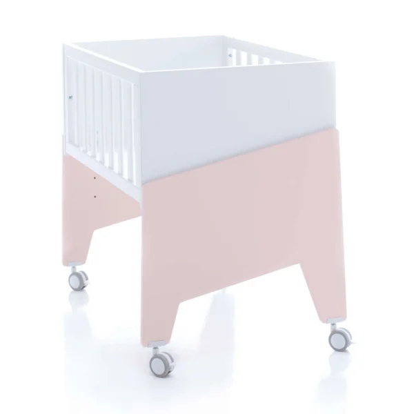 Minicuna de colecho 50x80 Equo blanca/rosa (5en1)