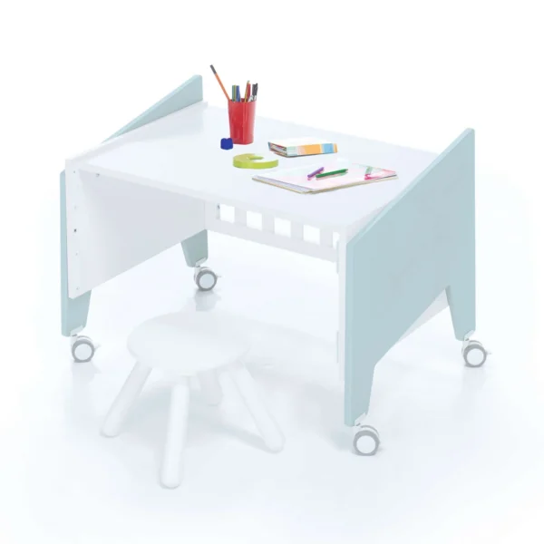 Minicuna de colecho 50x80 Equo blanca/verde-menta (5en1)