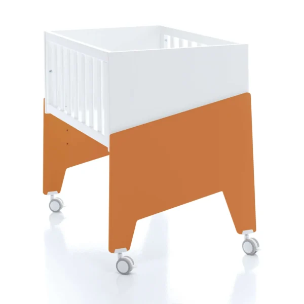 Minicuna de colecho 50x80 Equo blanca/terracota (5en1)
