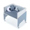 Minicuna de colecho 50x80 Equo blanca/azul (5en1)