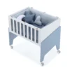 Minicuna de colecho 50x80 Equo blanca/azul (5en1)